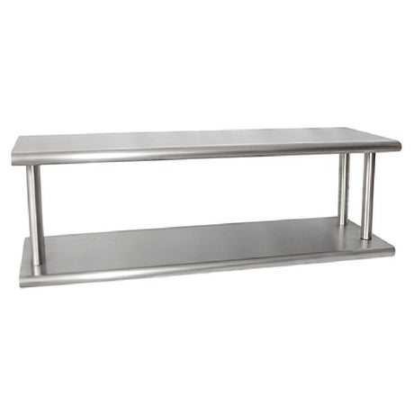 BK Resources PTS-2448-2 Double Tier Pass Through Shelf 48"W X 24"D 8" Maximum Wall Thickness