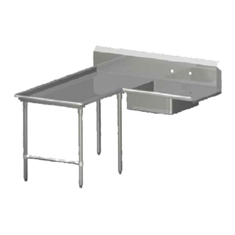 John Boos SDT4-I60108SBK-L Pro-Bowl Soiled Dishtable Island Design 60" Machine To Corner