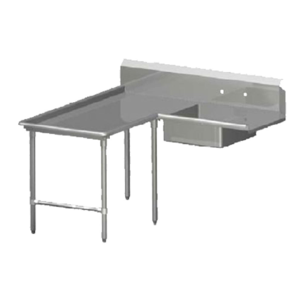 John Boos SDT6-I6048SBK-L Pro-Bowl Soiled Dishtable Island Design 60" Machine To Corner