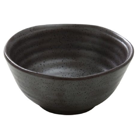 Yanco DB-3105 Diamond Black Miso Soup Bowl 8 Oz. 4-1/2" Dia.