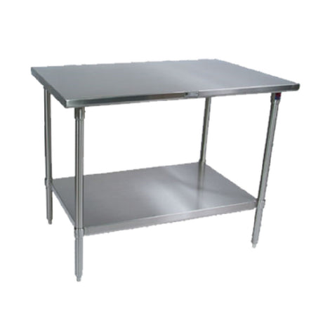 John Boos ST6-3072SSK-X Work Table 72"W X 30"D 16/300 Stainless Steel Flat Top