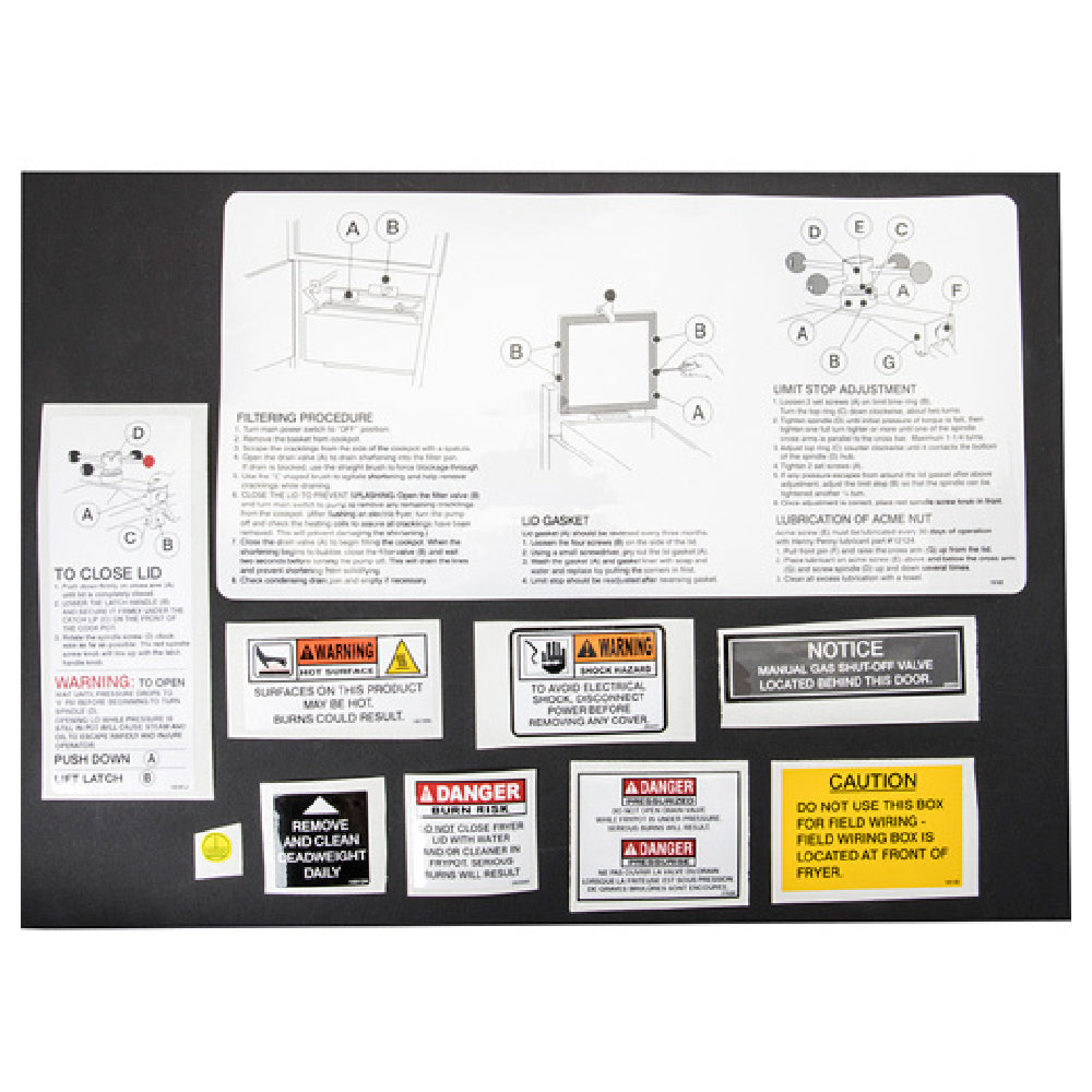 Franklin Machine Products 227-1267 Decal (Kit)