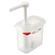 Carlisle 01362 Araven Sauce Dispenser 1.5 Qt. 6-7/8"L X 4-1/4"W X 7-1/2"H