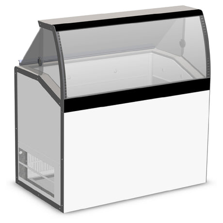 Master-Bilt DD-46LCG Ice Cream Dipping/Display Cabinet Low-glass (8) 3 Gallon Can Display