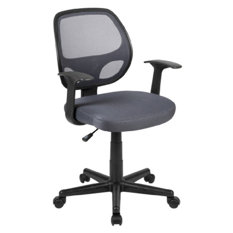 Flash Furniture LF-118P-T-GY-GG Flash Fundamentals Task Office Chair 17" To 21-1/2" Adjustable Seat Height