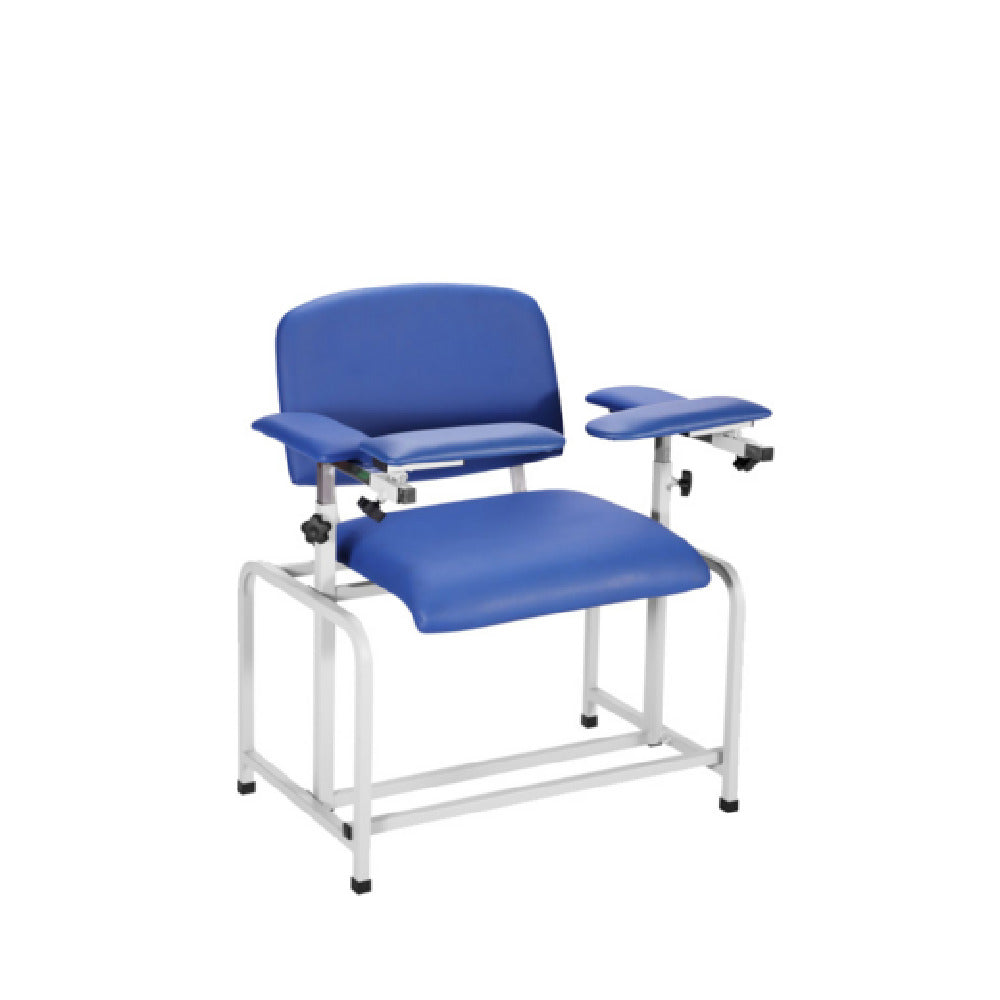 Alpine Industries ADI997-01-BLU-HD Blood Drawing Chair Padded Bariatric