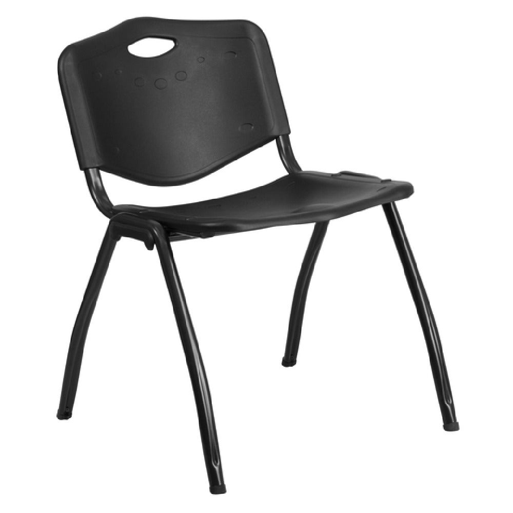 Flash Furniture RUT-D01-BK-GG Hercules Series Stacking Chair 880 Lb. Weight Capacity