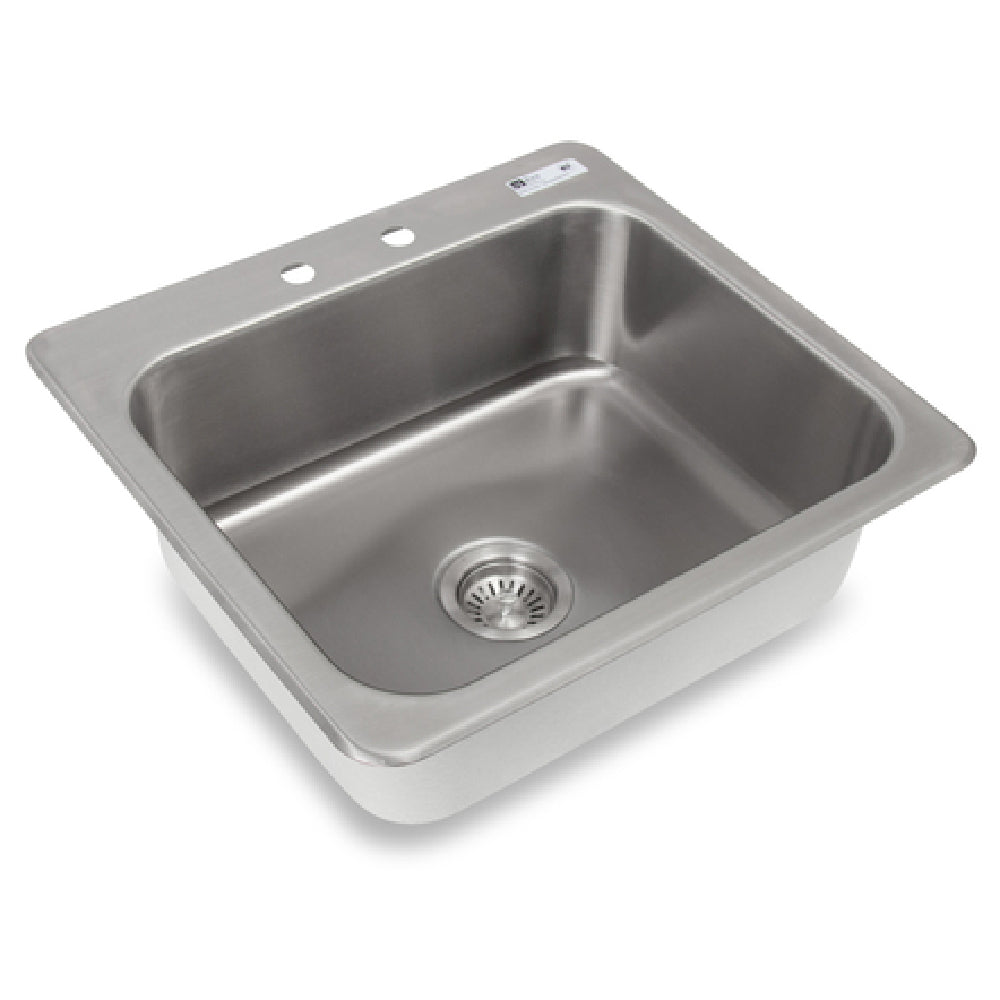 John Boos PB-DISINK201608-X Pro-Bowl Drop-In Sink 1-compartment 23"W X 21"D X 8"H Overall Size