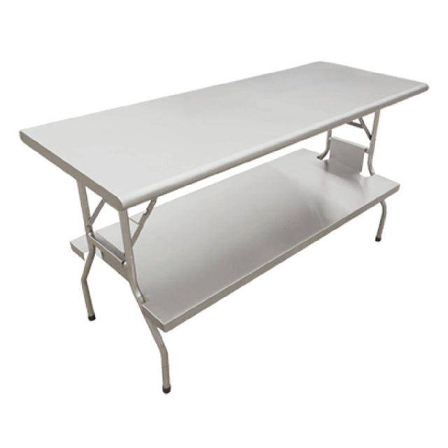 Omcan 41237 (41237) Folding Table 72" W X 30" D Undershelf