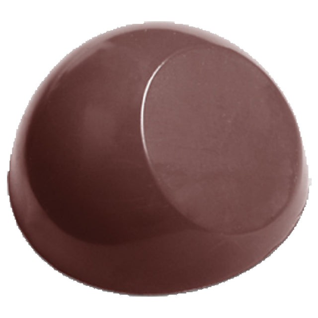 JB Prince K718 Chocolate Mold (21) Flat Sided Dome 1-1/8"dia. X 9/16"H (28mm Dia. X 15mm)