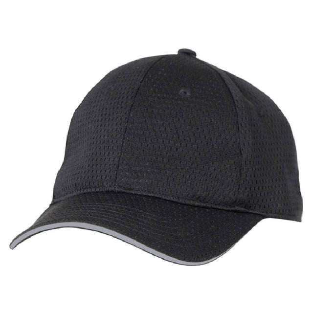 Chef Works BCCTGRY0 Baseball Cap All Over Cool Vent™ Contrast Color Sandwich Trim