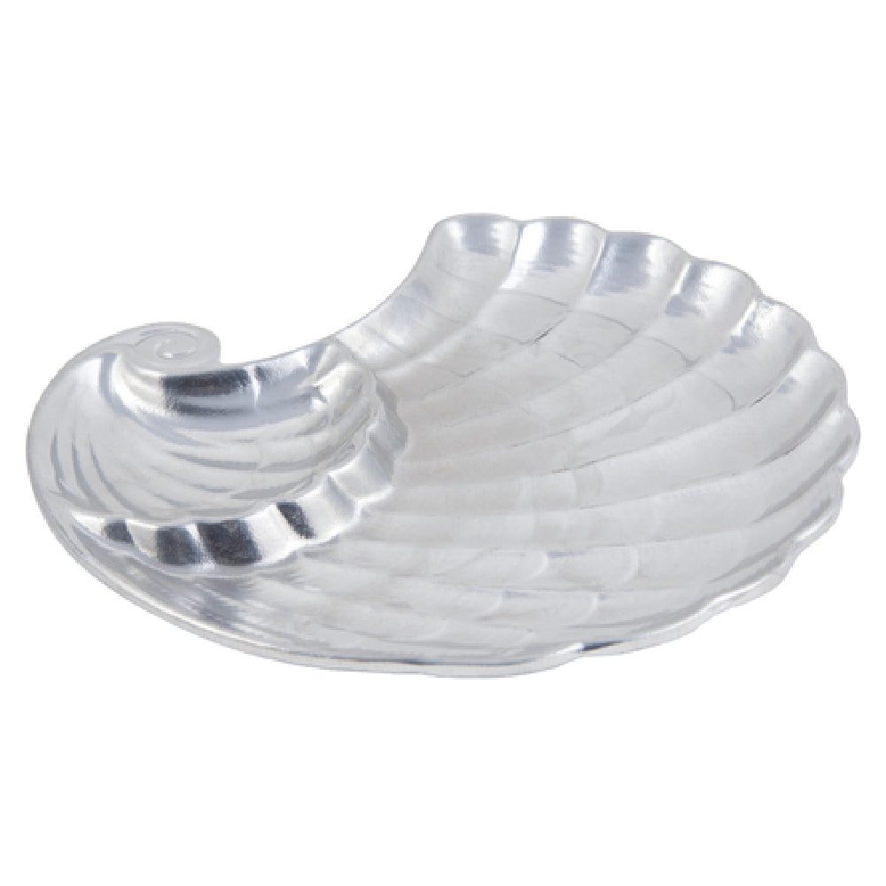 Bon Chef 9075 Entree Shell Bowl 10" X 11-1/2" Aluminum With Pewter-Glo Finish