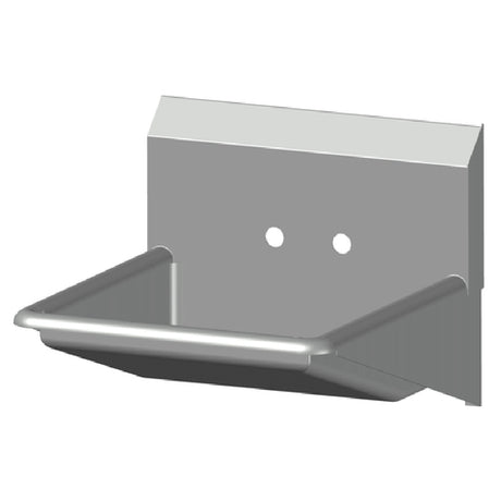 SPG HS-ADA - Universal Stainless ADA Compliant Hand Sink, 16" X 17 X 6" Bowl, With Wrist Handles & Soap Dispenser