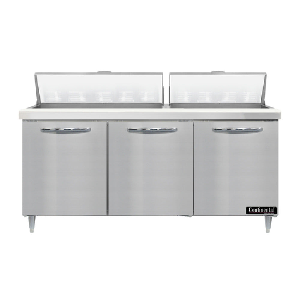 Continental Refrigerator D72N18 Designer Line Sandwich Unit 72"W Three-section