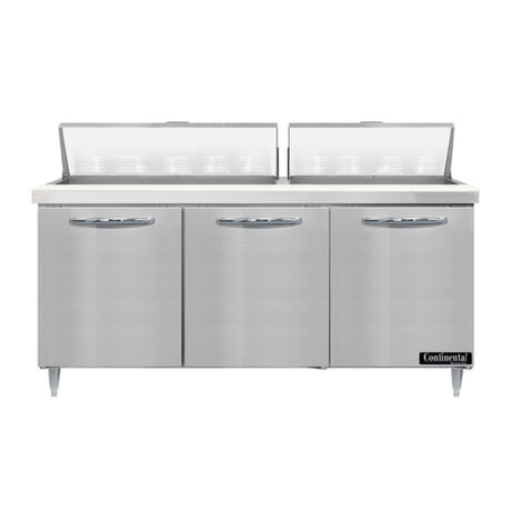 Continental Refrigerator D72N18 Designer Line Sandwich Unit 72"W Three-section