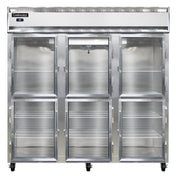 Continental Refrigerator 3RNSSGDHD Refrigerator Reach-in Display Three-section