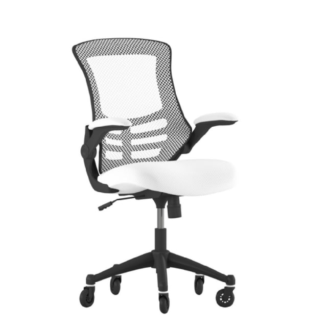 Flash Furniture BL-X-5M-WH-RLB-GG Kelista Swivel Task Chair 37-1/2" To 41-1/4" Adjustable Height