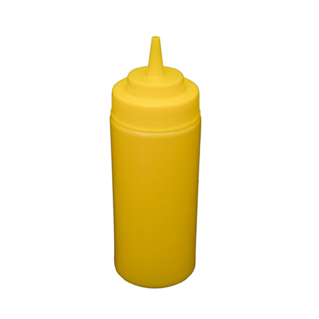 CAC China SQBT-W-16Y Squeeze Bottle 16 Oz. Wide-mouth