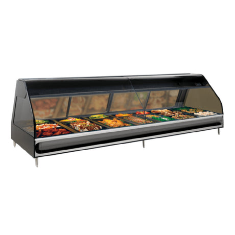 Alto Shaam ED3-96 Heated Display Case 96" Countertop Model Full-service With 7 Pan Sections