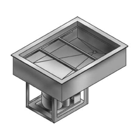 Wells RCP-243 Cold Food Well Unit Drop-in Self-contained Refrigeration