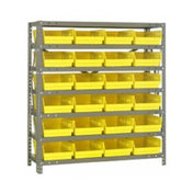 Quantum 1239-107_YELLOW - Shelving Unit, 12"D X 36"L X 39"H, Heavy Duty