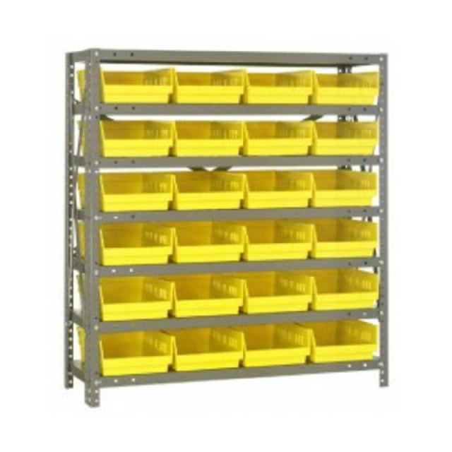 Quantum 1239-107_YELLOW - Shelving Unit, 12"D X 36"L X 39"H, Heavy Duty
