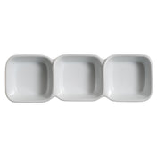 Palate & Plate AW-1804 - Appetizer Dish, (3) 3 Oz. Compartments, 9" X 3" X 1-5/8"H