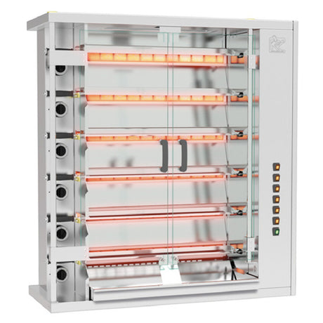 Rotisol FF1175-6G-SS_LP FauxFlame™ Rotisserie Oven Gas Countertop