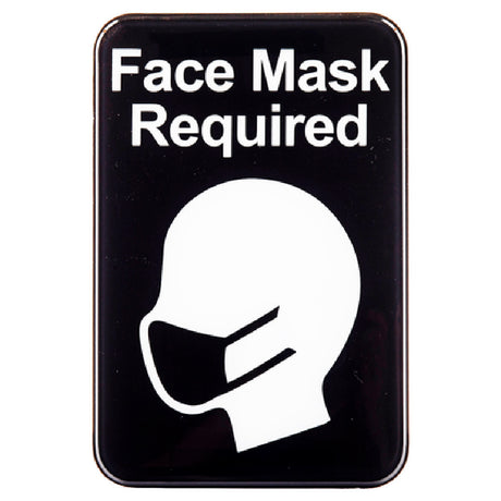 Tablecraft 10541 Sign "Face Mask Required" 6" X 9"