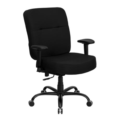 Flash Furniture WL-735SYG-BK-A-GG Hercules Series Big & Tall Executive Swivel Office Chair