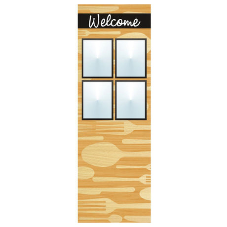 Hubert 72064 - Menu Board, 4-pocket, Floor Stand
