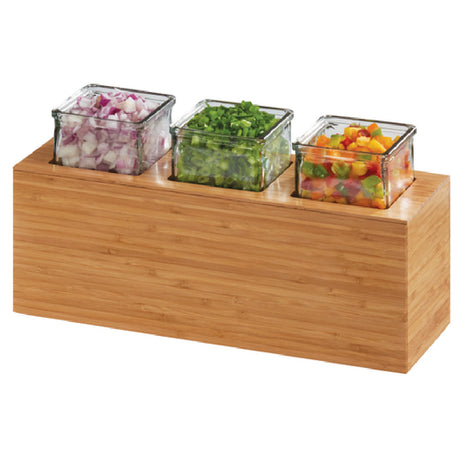 Cal Mil 3836-3-60 Action Station Jar Unit 15-3/4"W X 5-1/2"d X 8-3/4"H Rectangular