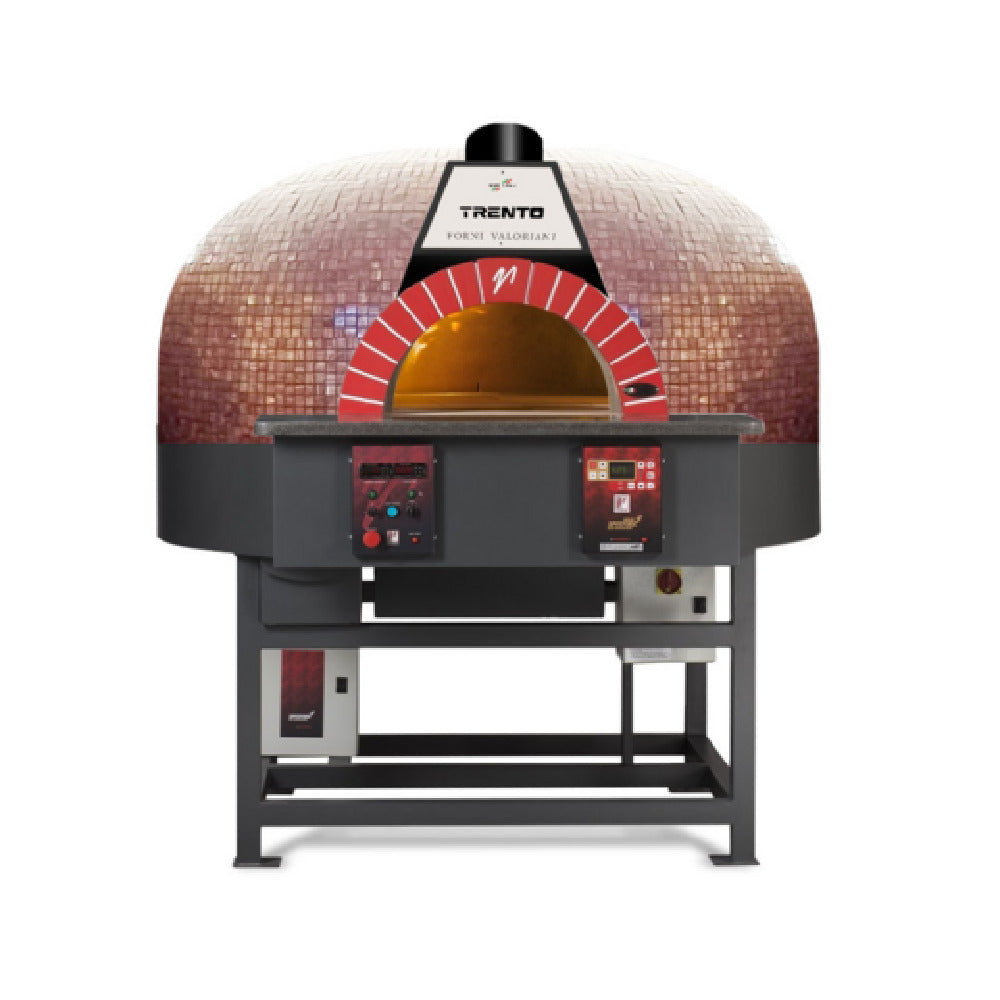 Omcan 48145 (PE-IT-0120-R-RB) Trento Valoriani Rotativo 120 Wood & Gas-Fired Pizza Igloo Oven