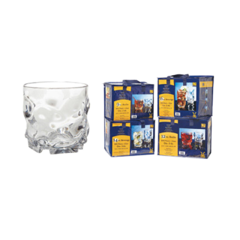 GET Enterprises SP-SW-1439-CL L7™ Rocks Glass 9 Oz. (9.5 Oz. Rim Full) 3-1/4" Dia. X 3-1/4"H