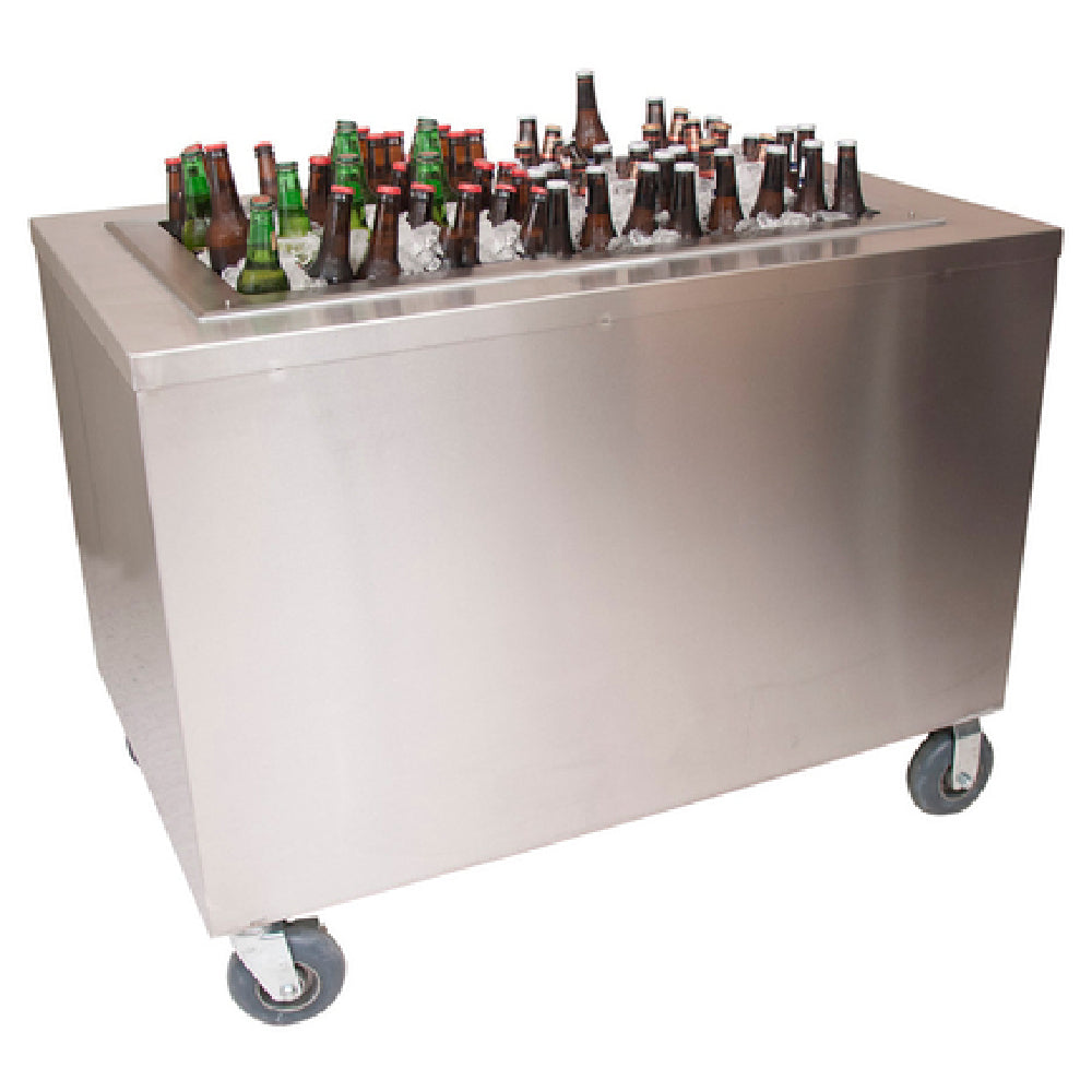 BK Resources PBC-3060 Portable Beverage Center 60W" X 30D" X 36"H Overall 48" X 20" Ice Bin