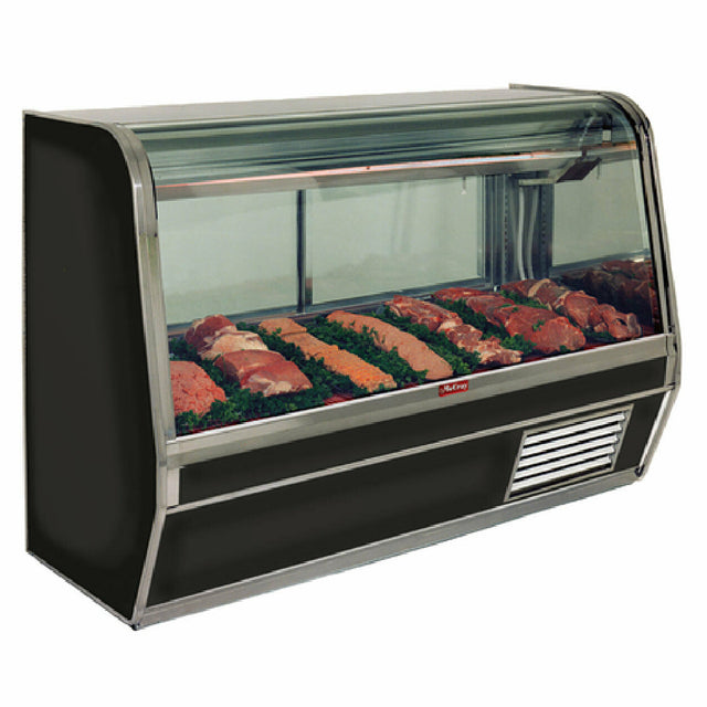 Howard-McCray SC-CMS32E-4C-BE-LED Curved Glass Red Meat Service Case 50"W Single Duty