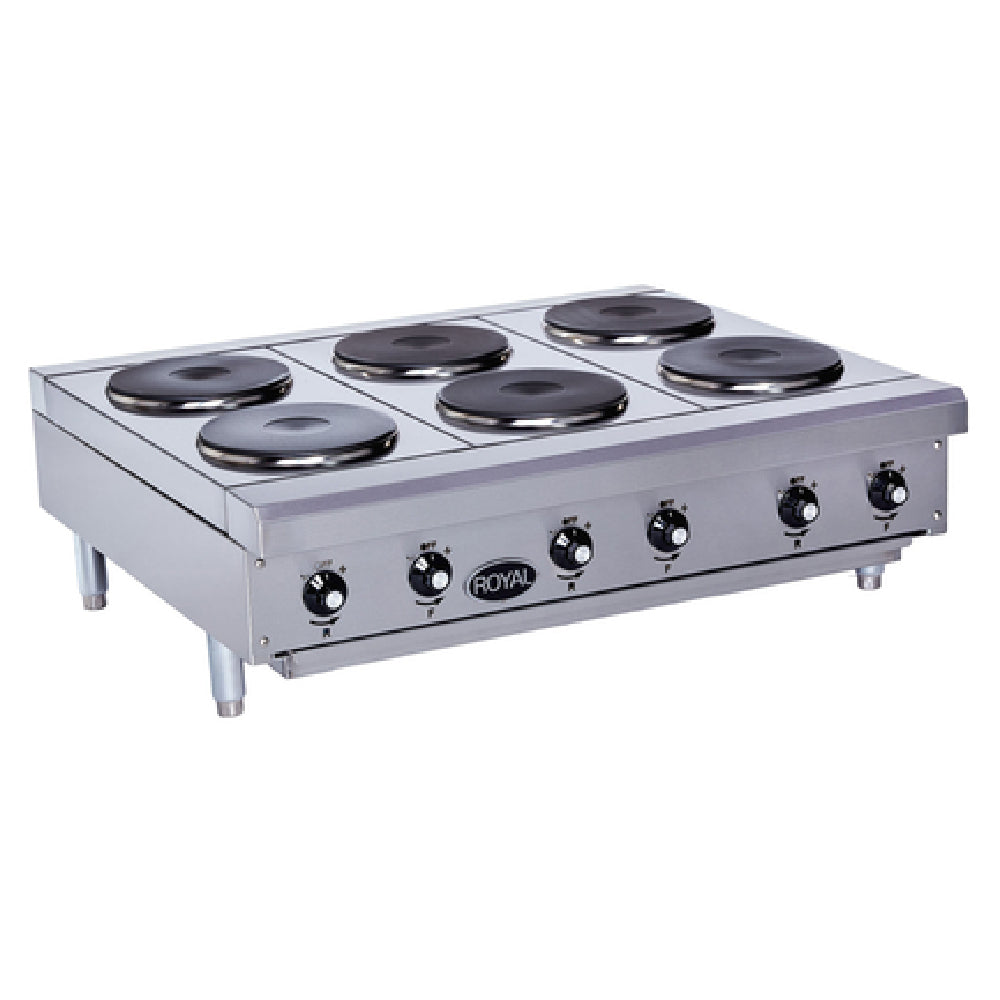 Royal Range Of California RHPE-36-6_208/60/1 Hotplate Electric Countertop