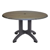 Grosfillex UT380742 - Atlanta Outdoor Table, 42" Dia. X 28-2/5"H, Round