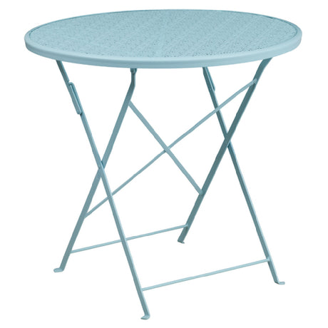 Flash Furniture CO-4-SKY-GG Folding Patio Table 30" Dia. X 28"H Round