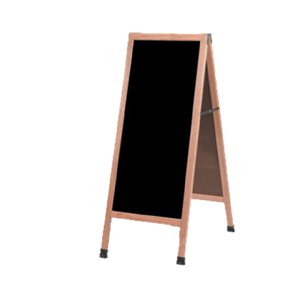 Aarco A-3B Sidewalk Chalkboard 18"W X 42"H Black Composition Board