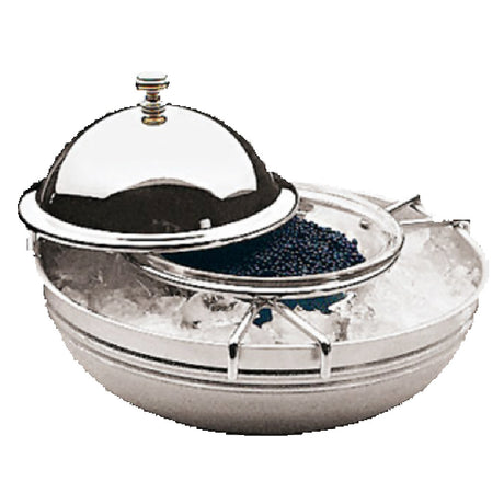 Paderno 41562-18 Caviar Server Set 4-piece 7" Dia. X 4" Top Dia.-top