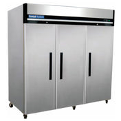 Hubert 69K-033 - Kratos® Reach-In Refrigerator, 81"W X 32.68"D X 82.68"H, Three Doors