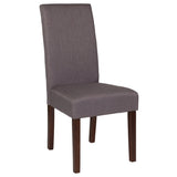 Flash Furniture QY-A37-9061-LGY-GG Greenwich Series Mid-century Design Fabric Upholstered Back & Seat