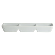 Steelite 6900E487 Dish (3) 3/4 Oz. Compartments 7-1/4" X 2-3/8" X 1"H