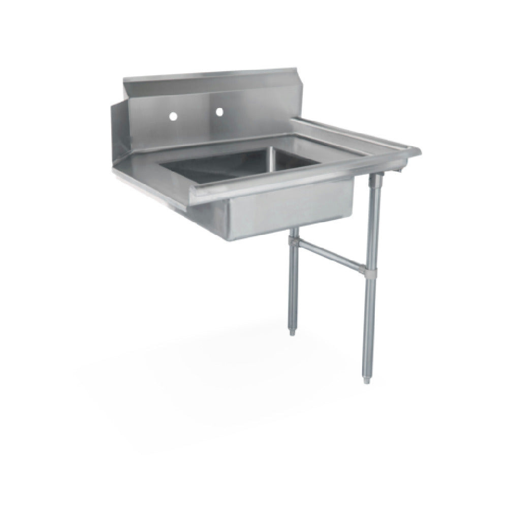 Steel Works Stainless SWSDT-36R Soiled Dish Table 16ga/304 Stainless Steel 30" X 36" X 43-3/4"H