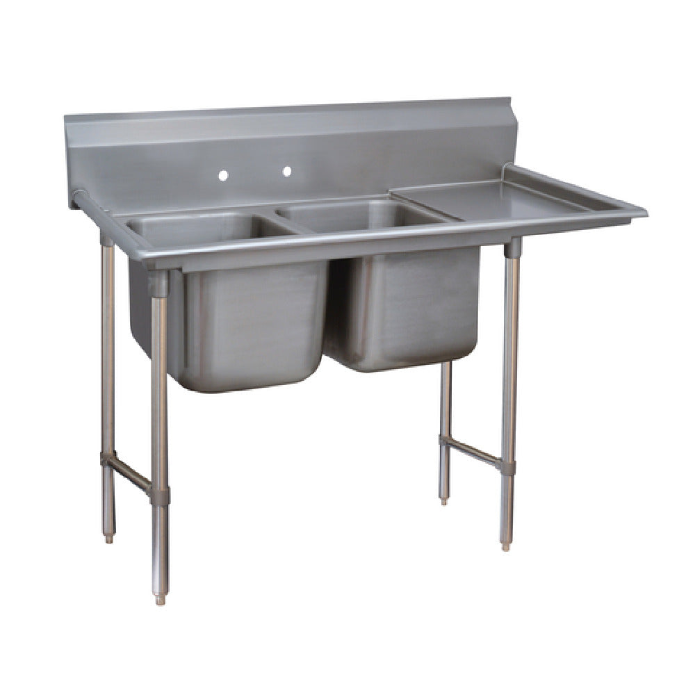 Advance Tabco 9-2-36-36R Regaline Sink 2-compartment With Right-hand Drainboard