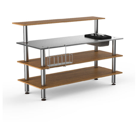 Steelite MGCMLC05BSXF Mogogo Buffet Solutions Modular ProBar Station 4-tier 71" X 40" X 47-1/2"H