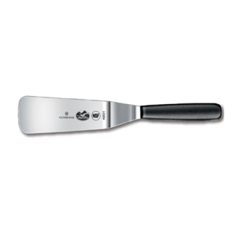 Victorinox 5.2763.16 Offset Spatula 6" Flexible Black Polypropylene Handle