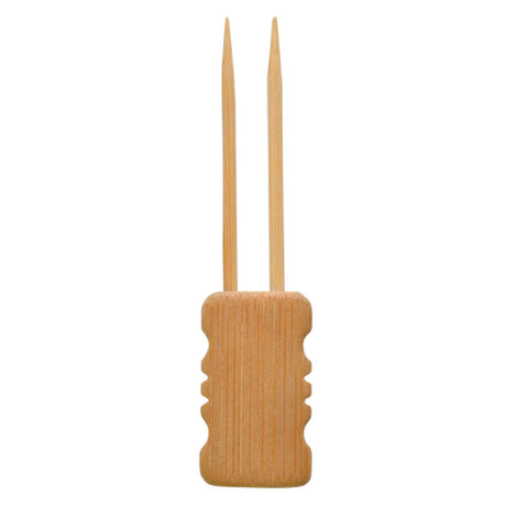 PacknWood 209BBMBOLA10 - Mbola Skewer, 3.9", Double Prong