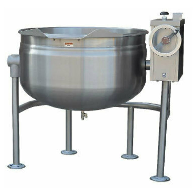 Crown Steam DLT-30F Tilting Kettle Direct Steam 30 Gallon Capacity